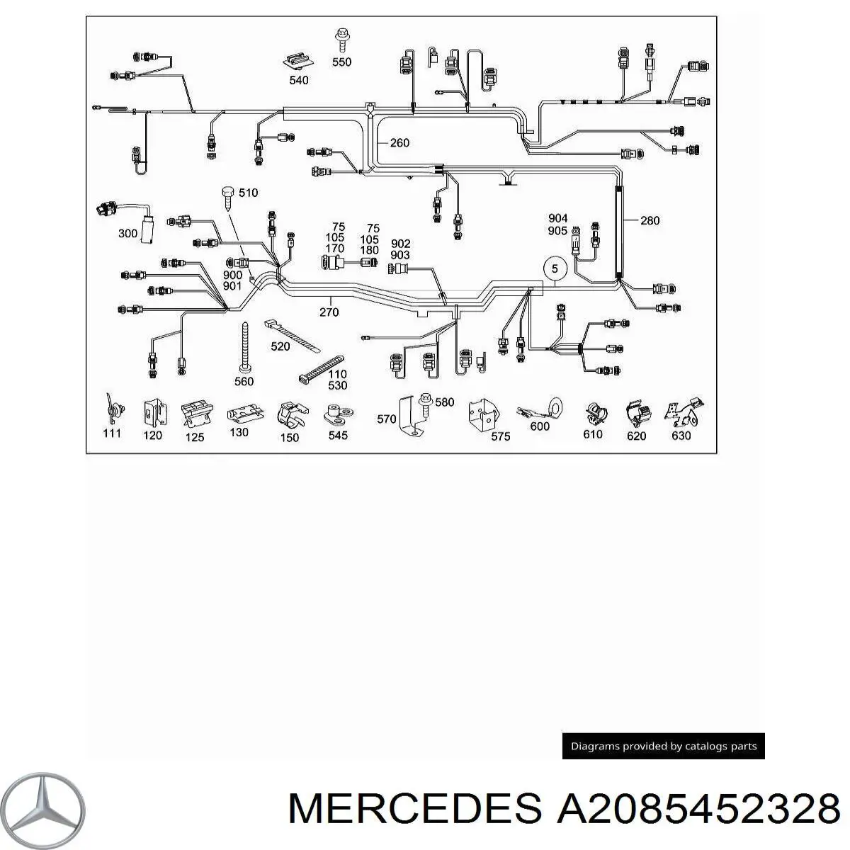  Mercedes A2085452328 ціна, від 7.60 USD