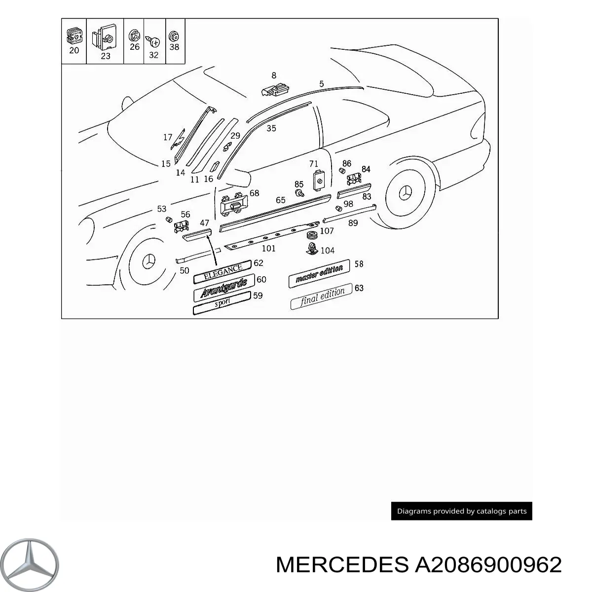  A2086900962 Mercedes