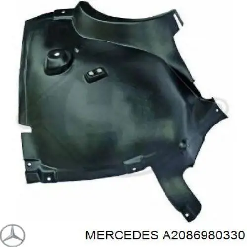 Захист бампера переднього, лівий Mercedes A2086980330 ціна, від  