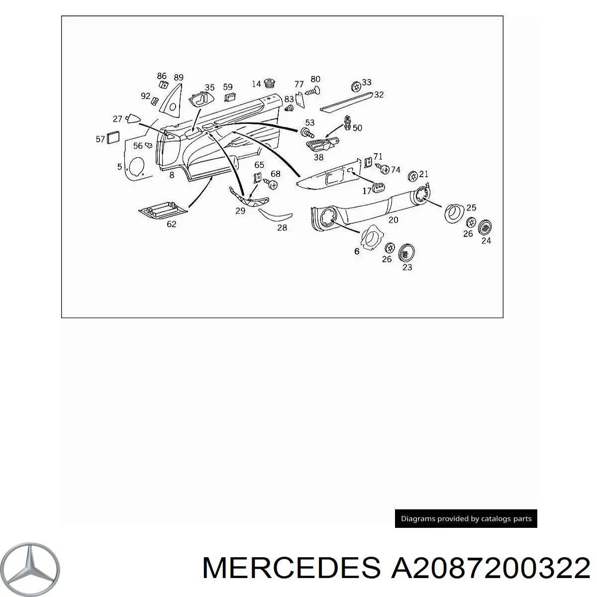A2087200322 Mercedes 
