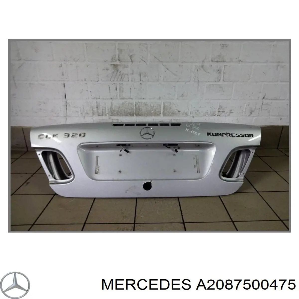 A2087500675 Mercedes Кришка багажника
