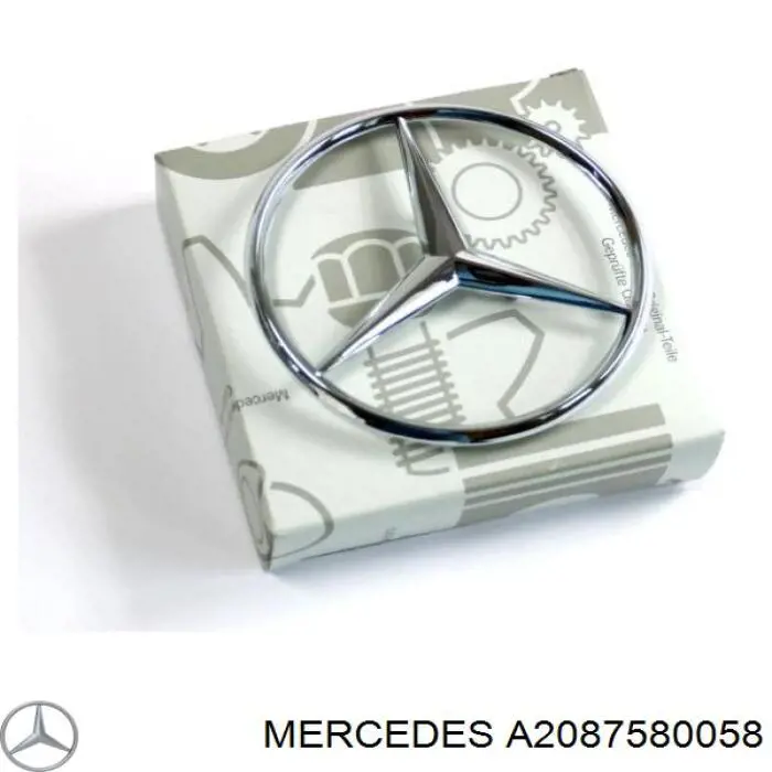 A2087580058 Mercedes емблема кришки багажника, фірмовий значок