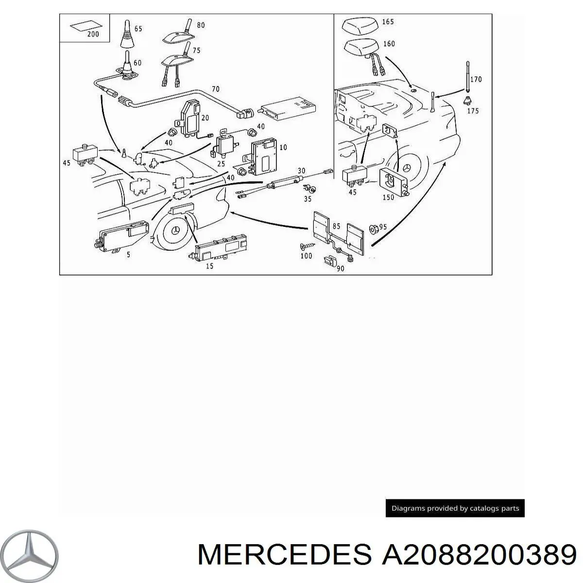 A2088200389 Mercedes 