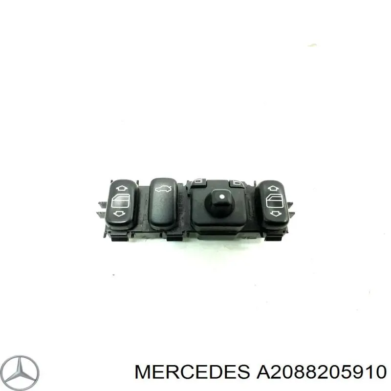 Купити A2088205910 Mercedes Кнопковий блок керування склопідіймачами центральної консолі