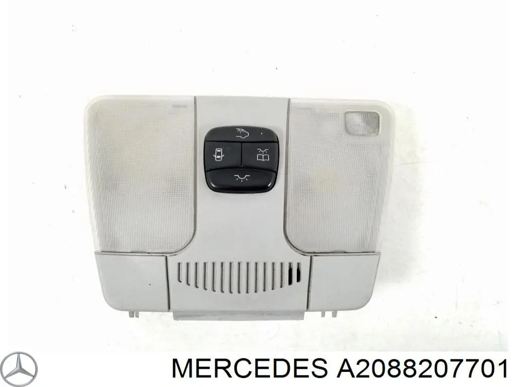 Плафон освітлення салону/кабіни Mercedes A2088207701 ціна, від 12.67 USD