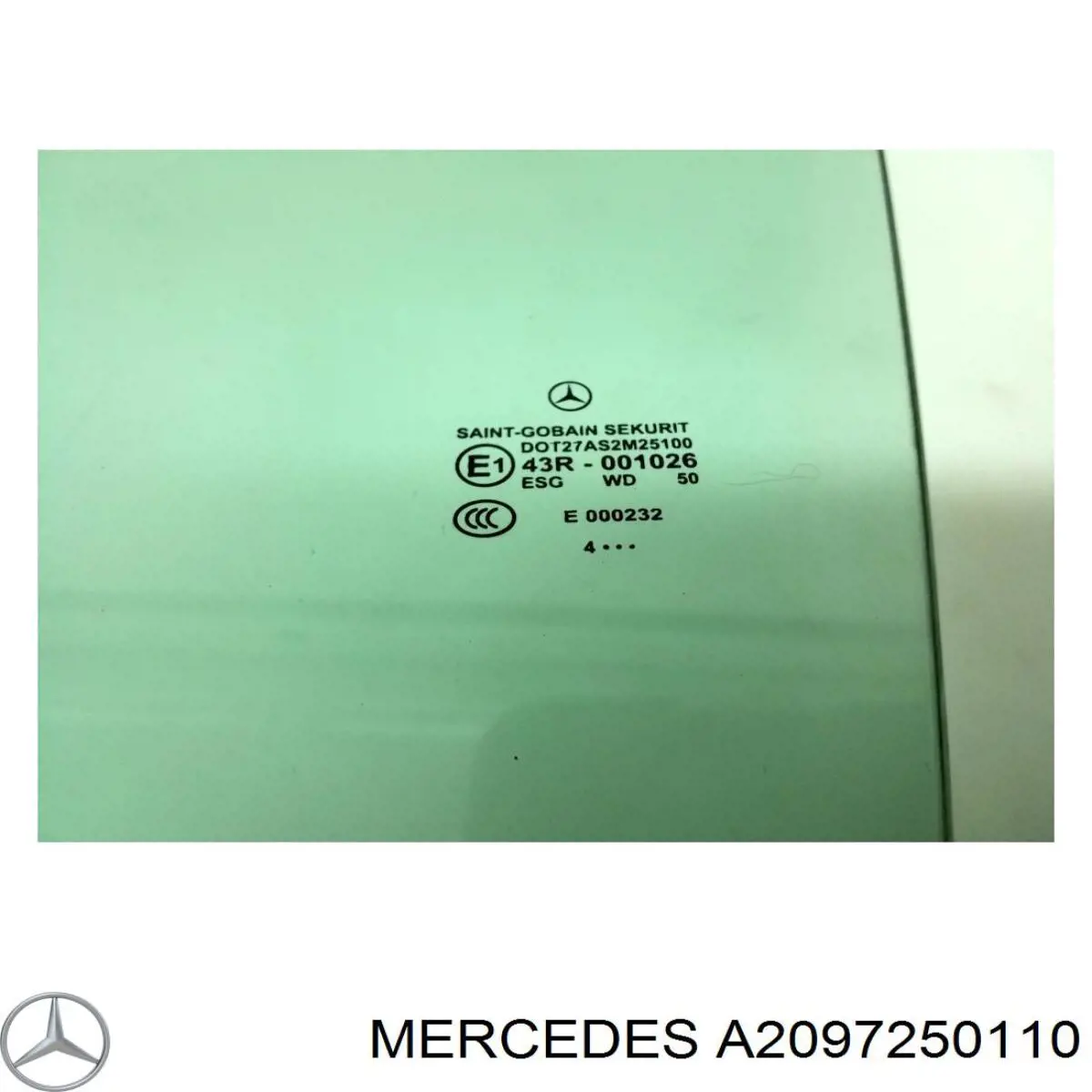 Скло водійських дверей Mercedes A2097250110 ціна, від 50.68 USD
