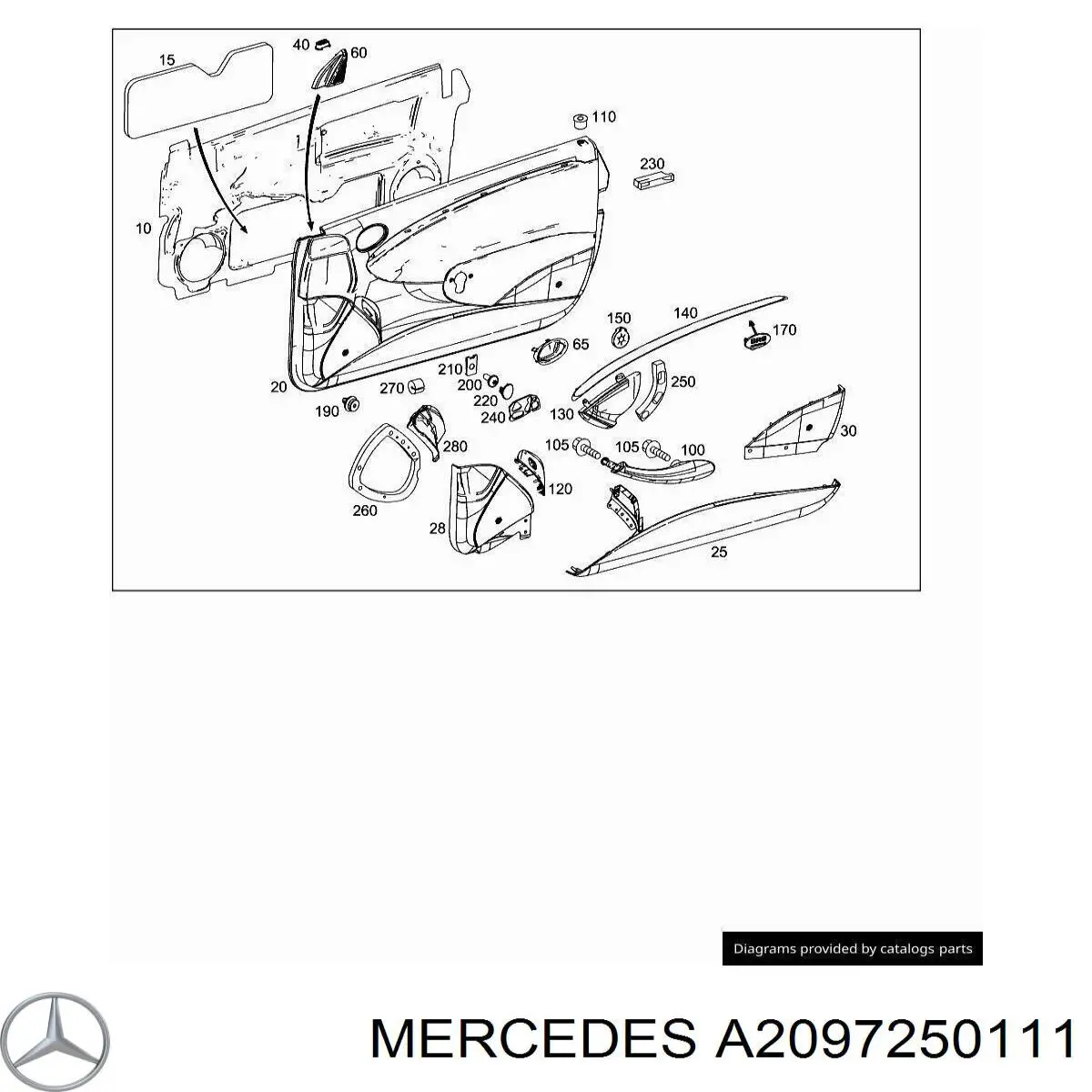 A2097250111 Mercedes 