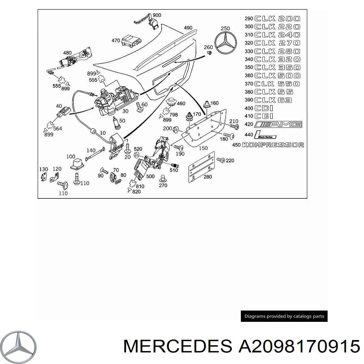 A2098170915 Mercedes 