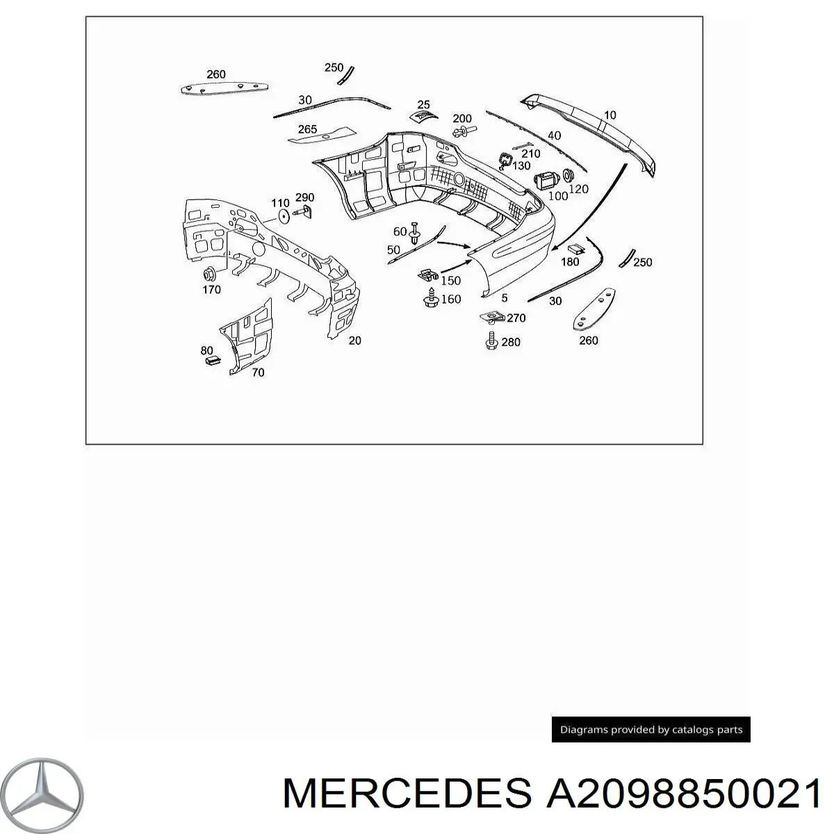  A2098850021 Mercedes