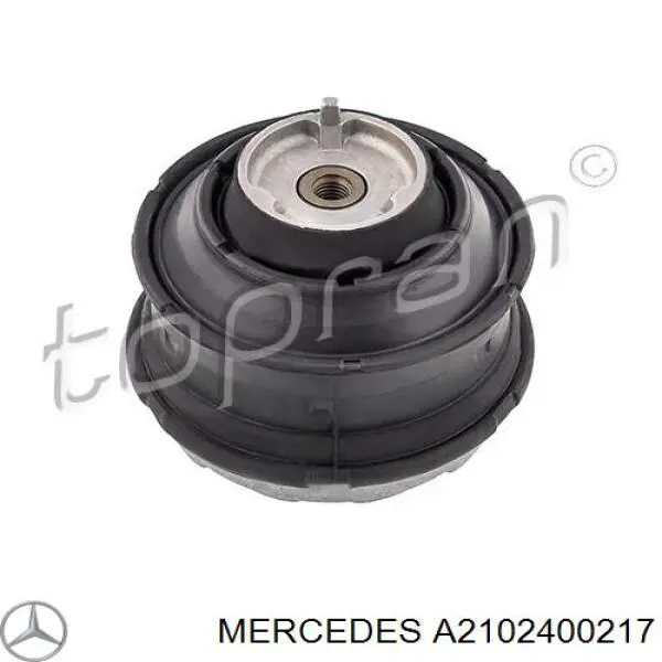 Подушка (опора) двигуна, права A2102400217 Mercedes