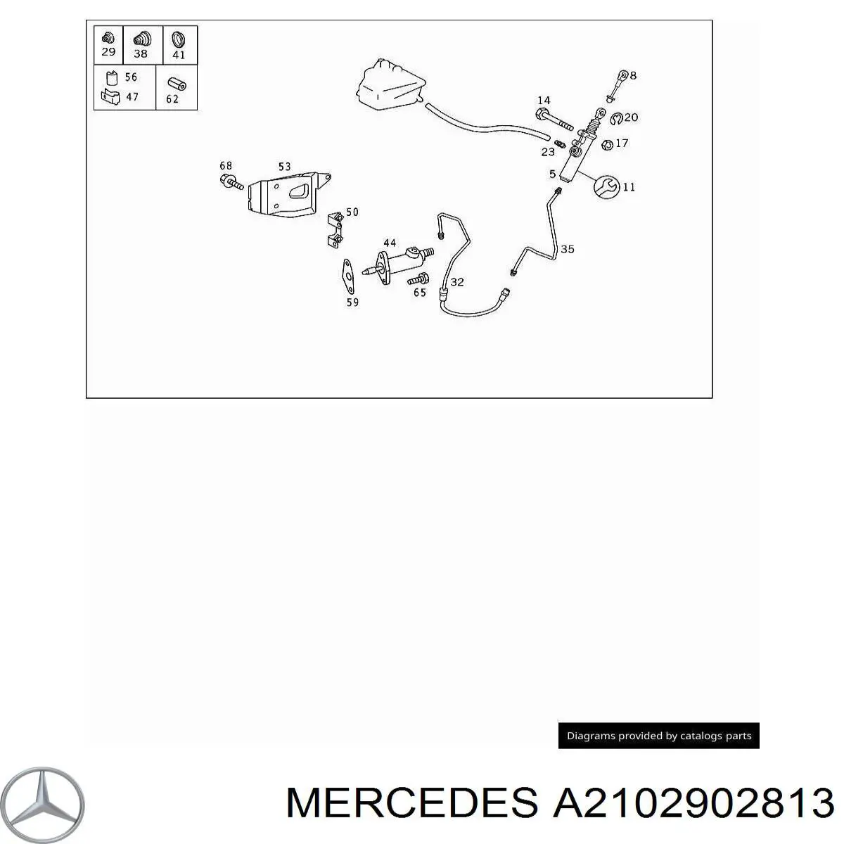 Шланг зчеплення Mercedes A2102900113 ціна, від 53.49 USD