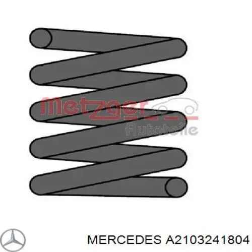 A2103241804 Mercedes пружина задня