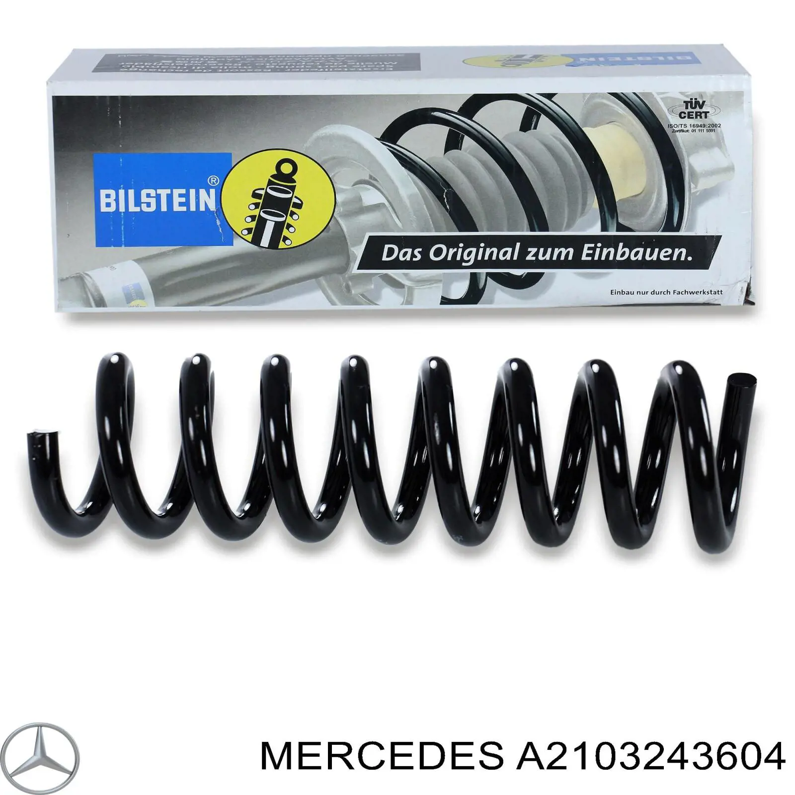 Пружина задня Mercedes A2103243604 ціна, від 32.33 USD