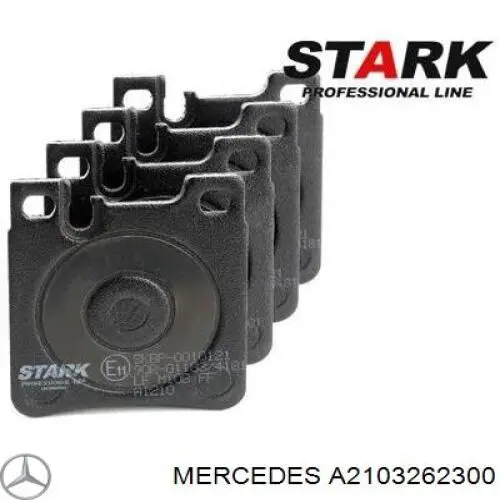 Купити A2103262300 Mercedes Стійка амортизатора задня