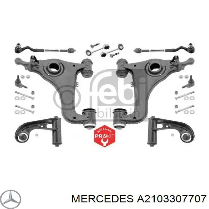 Купити A2103307707 Mercedes Важіль передньої підвіски нижній, правий