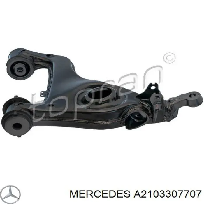 Важіль передньої підвіски нижній, правий Mercedes A2103307707 ціна, від 87.68 USD