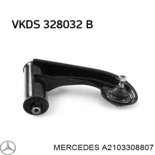 Важіль передньої підвіски верхній, правий Mercedes A2103308807 ціна, від 29.54 USD