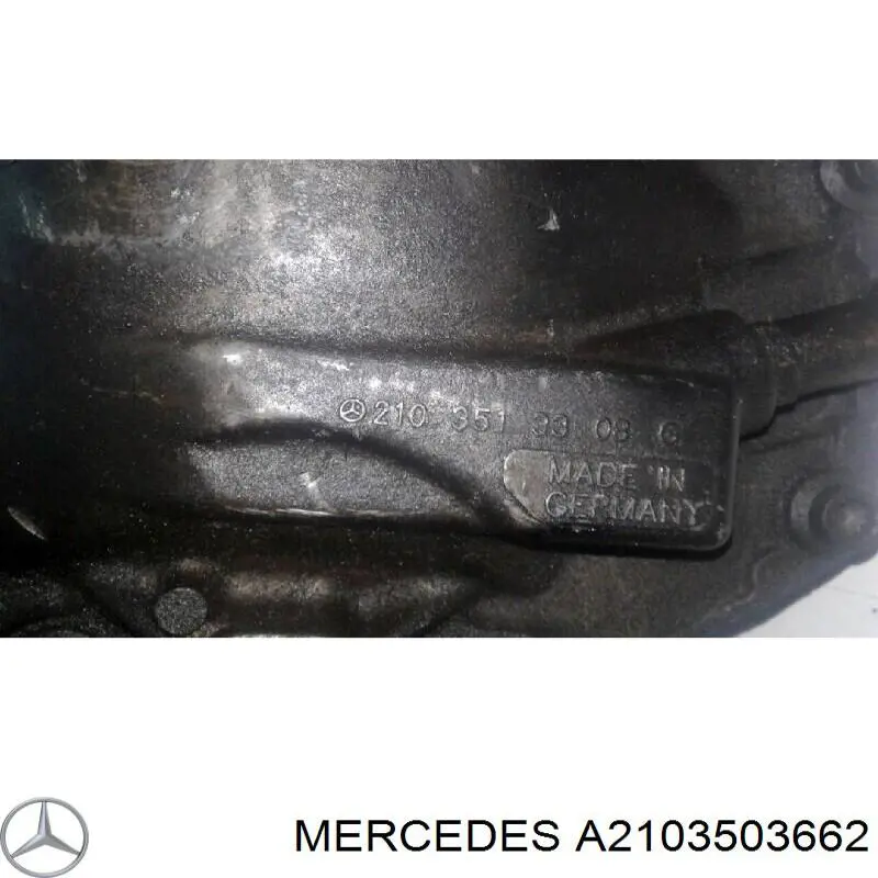 Купити A2103503662 Mercedes Редуктор середнього моста (головна передача)