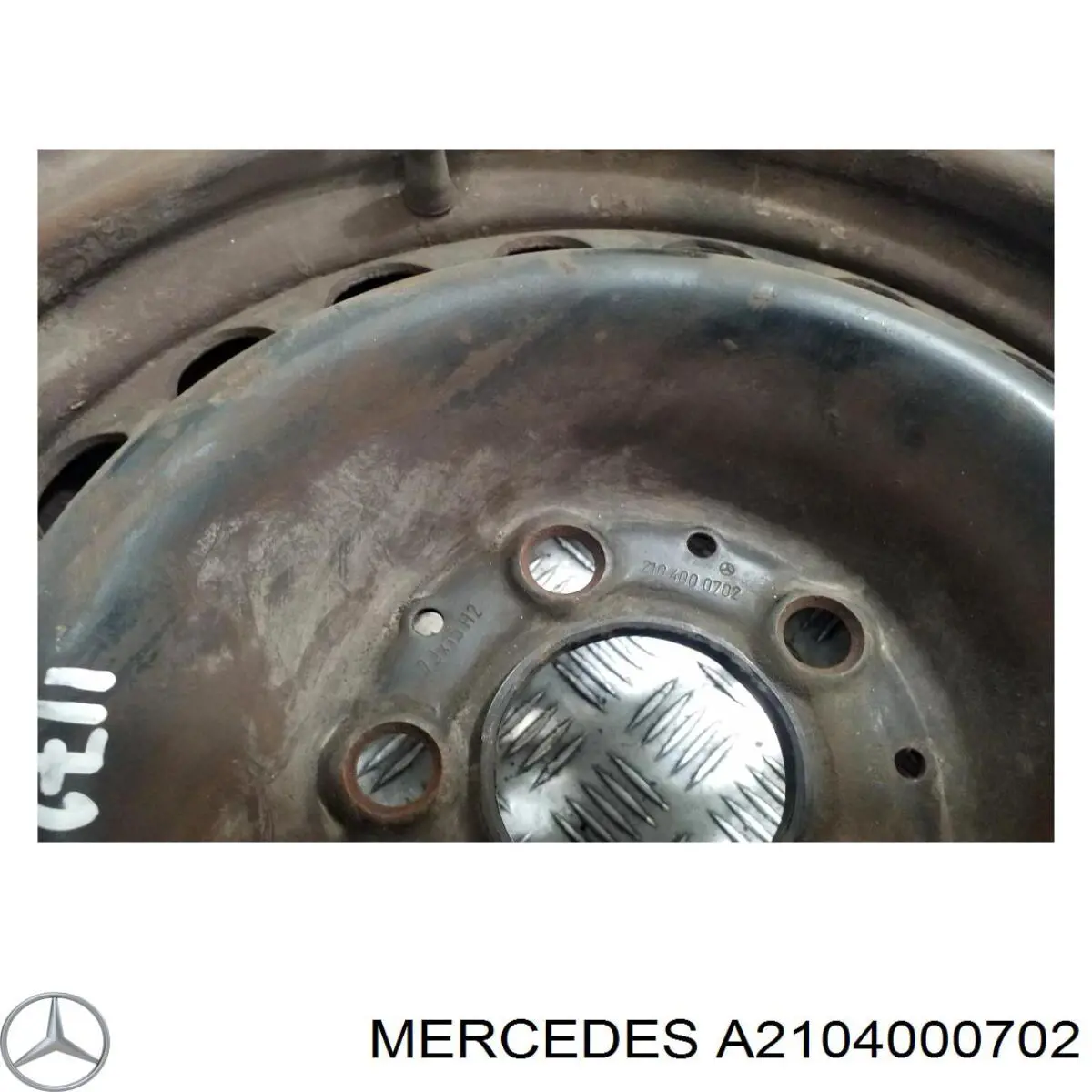 2104000702 Mercedes диск колісний стальний (штампований)