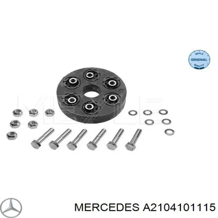 Муфта кардана еластична, задня Mercedes A2104101115 ціна, від 96.17 USD