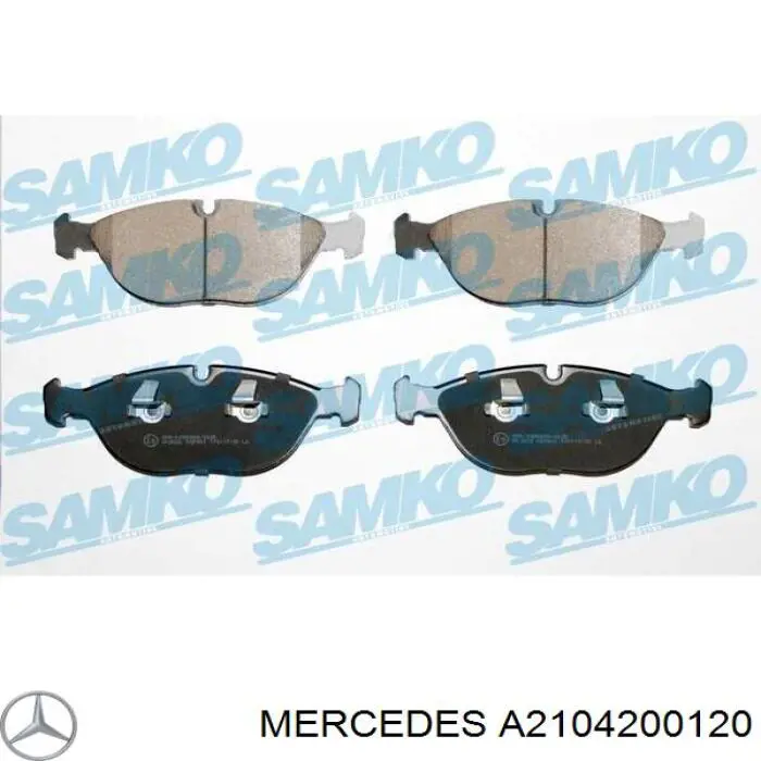 A2104200120 Mercedes Передні гальмівні колодки