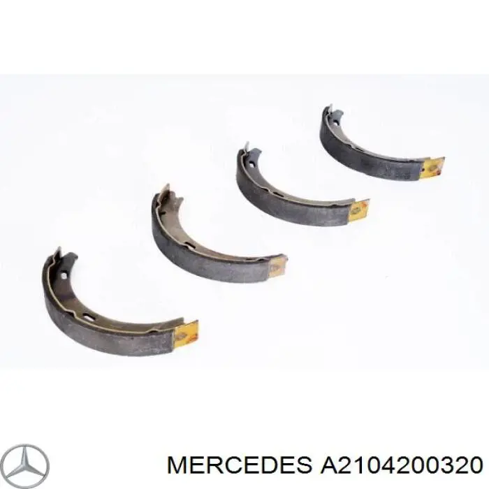 Колодки ручника / стоянкового гальма Mercedes A2104200320 ціна, від 11.29 USD