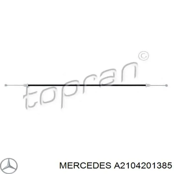 A2104201385 Mercedes Трос ручного гальма передній