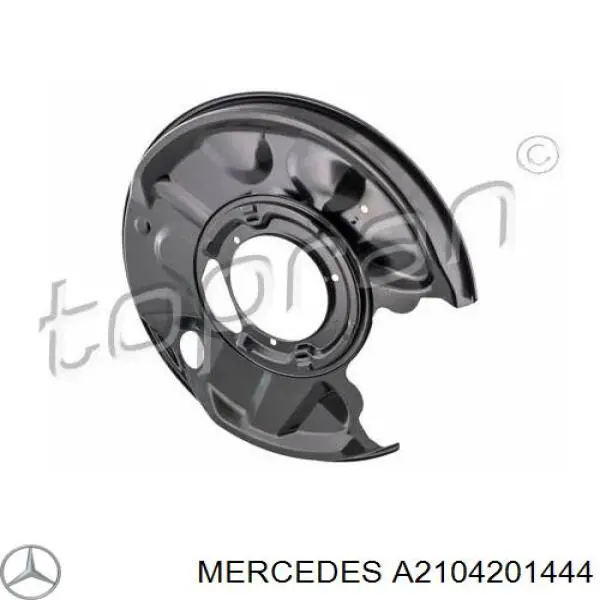 Захист гальмівного диска заднього, лівого Mercedes A2104201444 ціна, від 25.89 USD