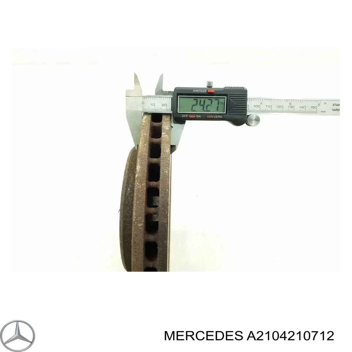 Диск гальмівний передній Mercedes A2104210712