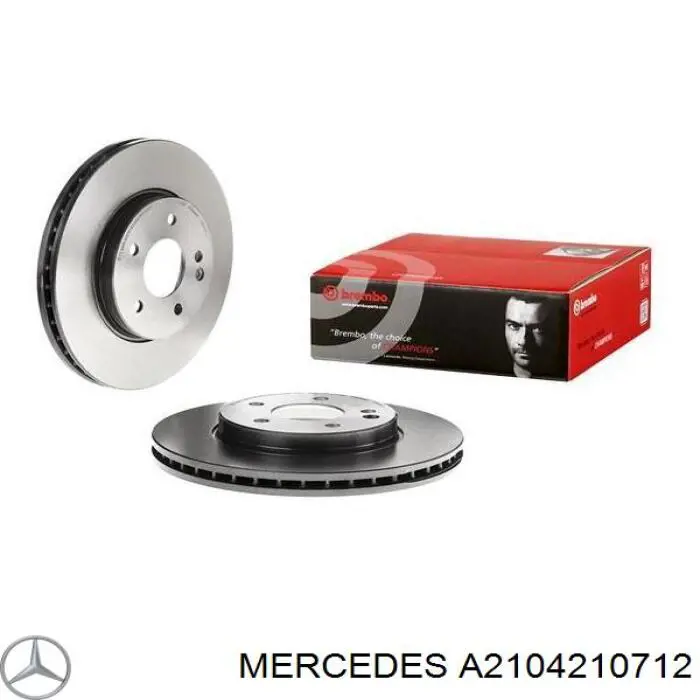 A2104210712 Mercedes диск гальмівний передній