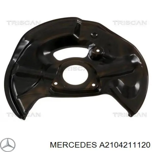 Купити A2104211120 Mercedes Захист гальмівного диска, переднього, правого