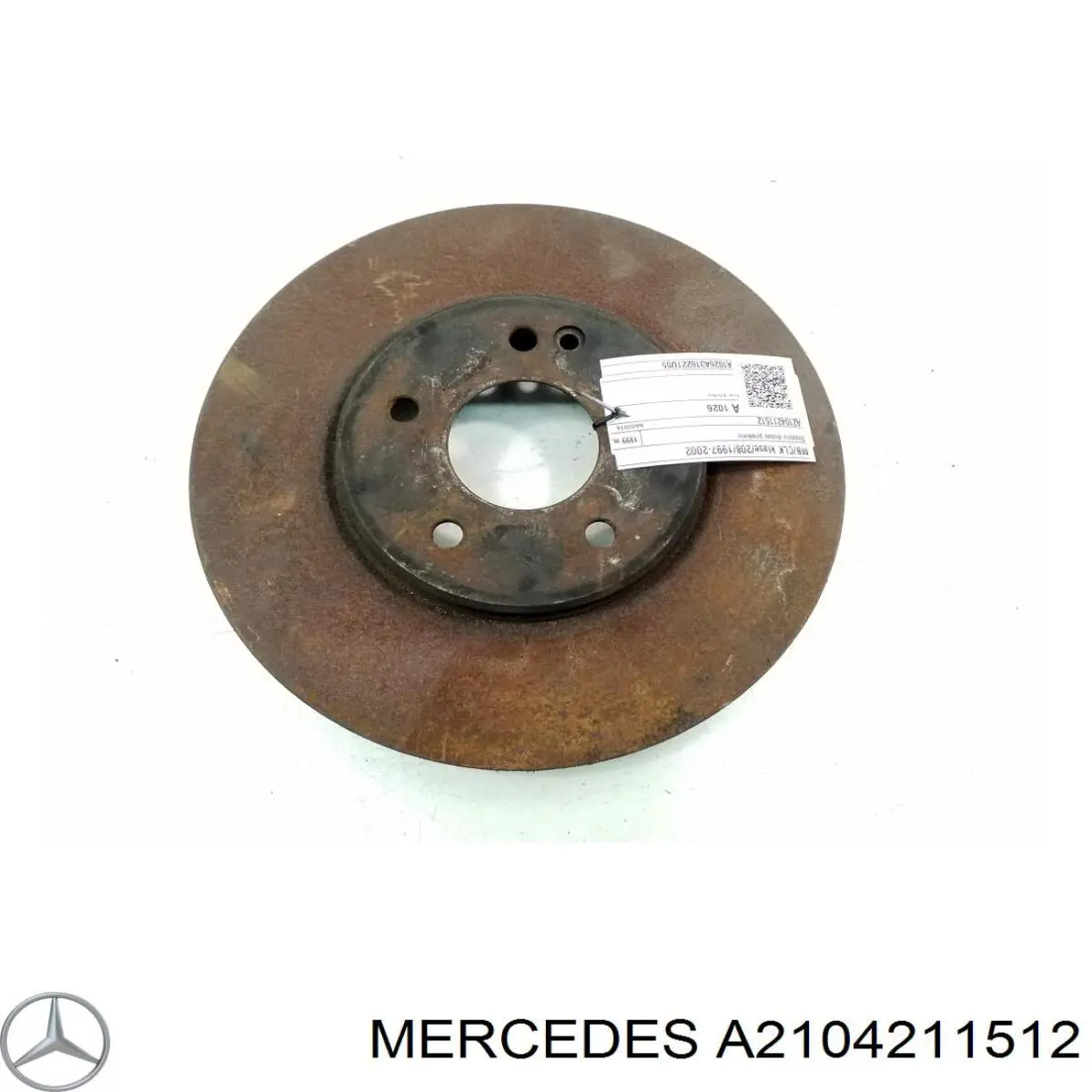 Диск переднього гальма Mercedes A2104211512 ціна, від 40.11 USD