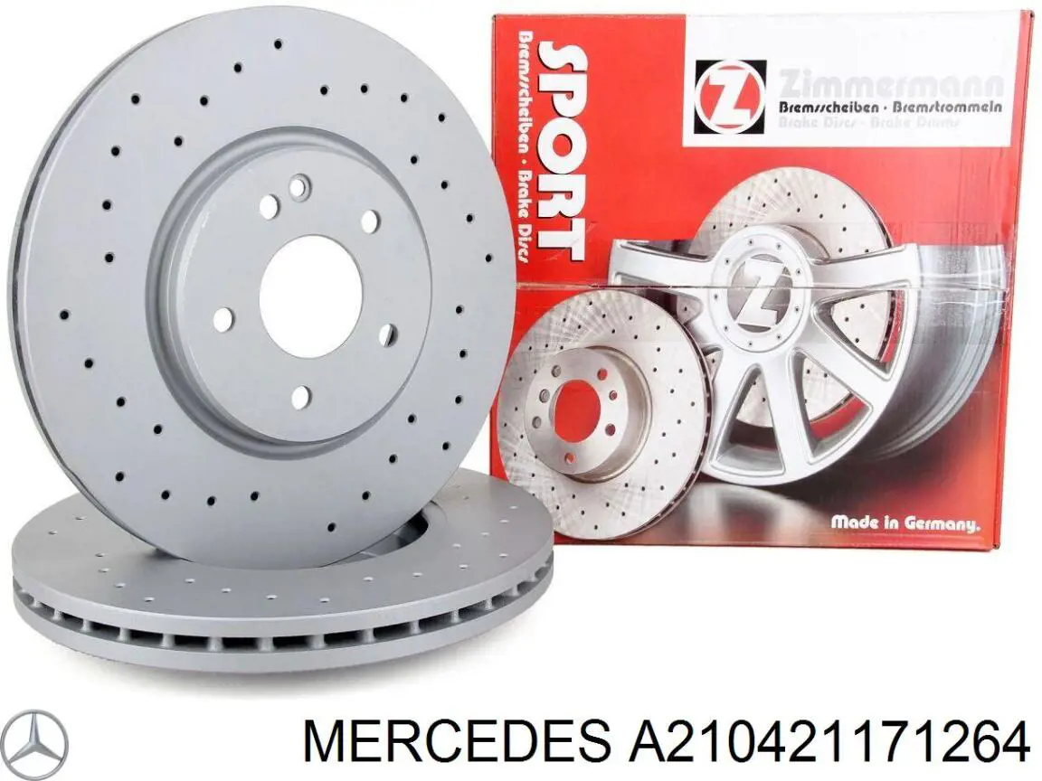 Диск переднього гальма Mercedes A210421171264 ціна, від 52.72 USD