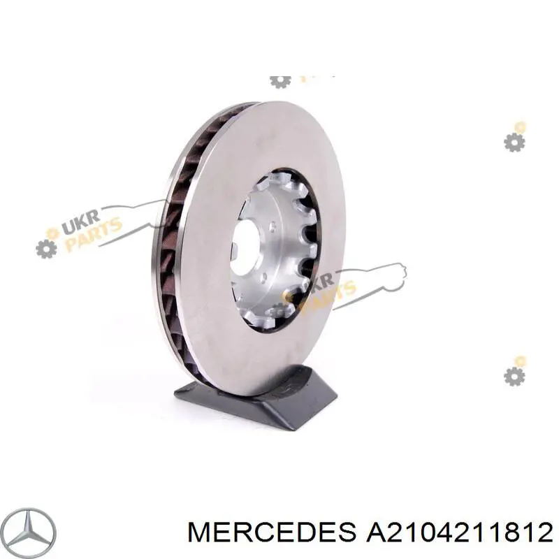 A2104211812 Mercedes диск гальмівний передній