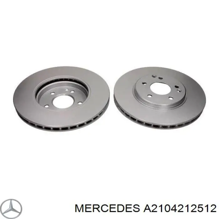 A2104212512 Mercedes диск гальмівний передній