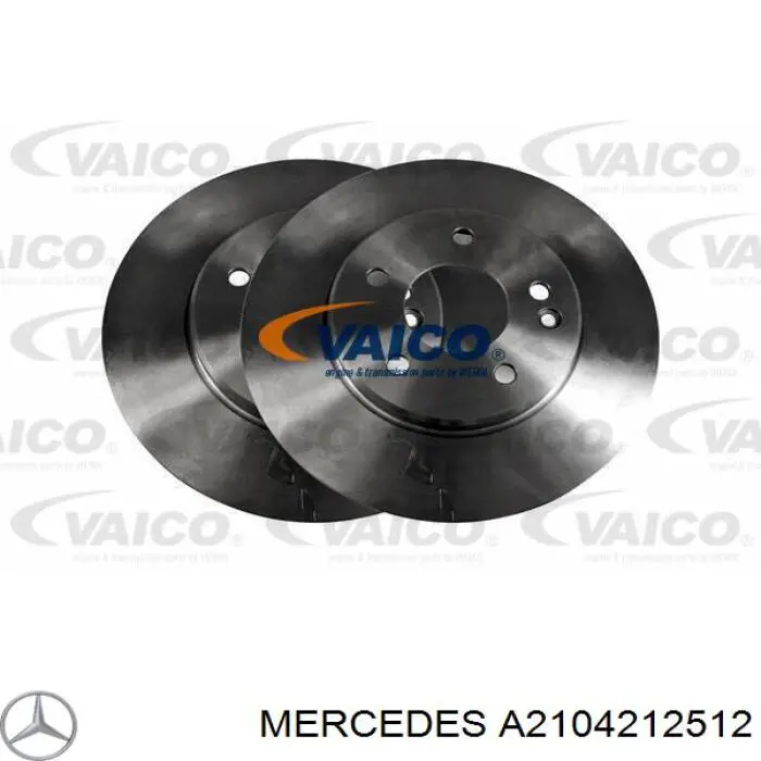 Диск переднього гальма Mercedes A2104212512 ціна, від 45.50 USD