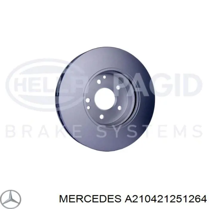 Купити A210421251264 Mercedes Ротор гальмівний