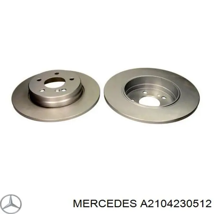 A2104230512 Mercedes диск гальмівний задній
