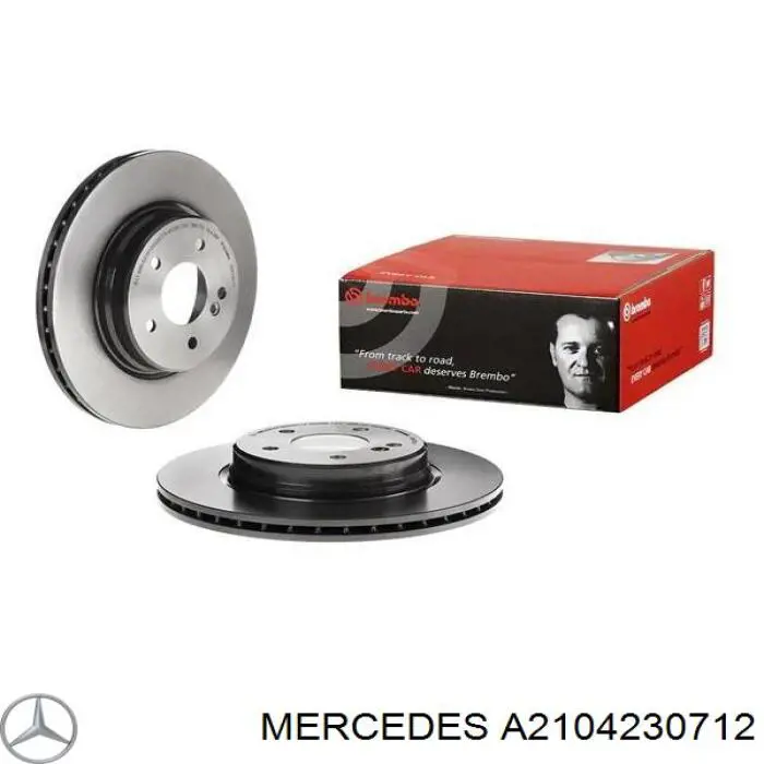 A2104230712 Mercedes диск гальмівний задній