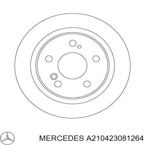 A210423081264 Mercedes диск гальмівний задній