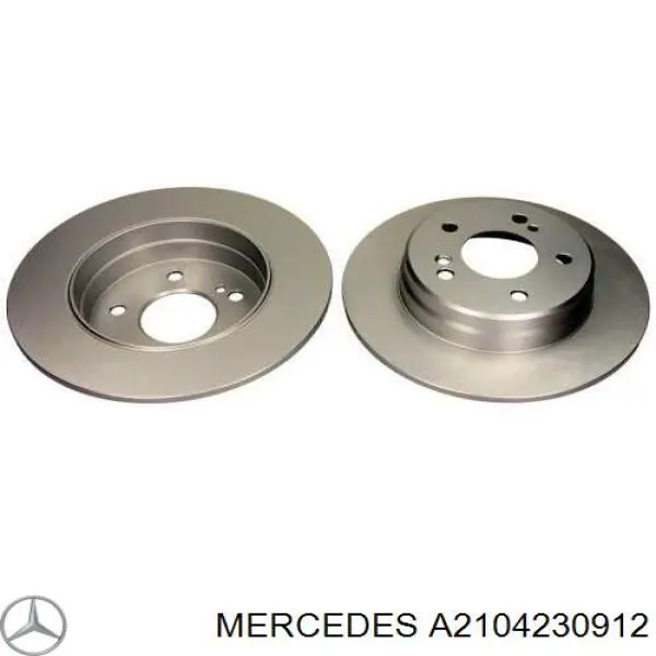 Задні дискові гальма Mercedes A2104230912 ціна, від 29.35 USD