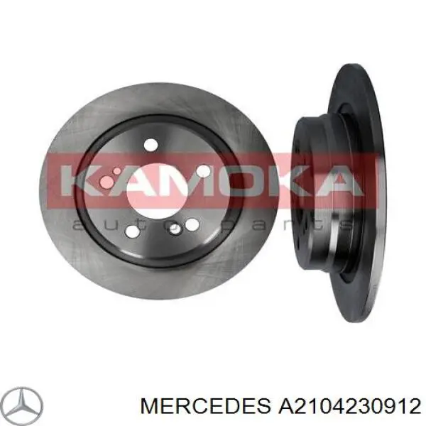 A2104230912 Mercedes диск гальмівний задній