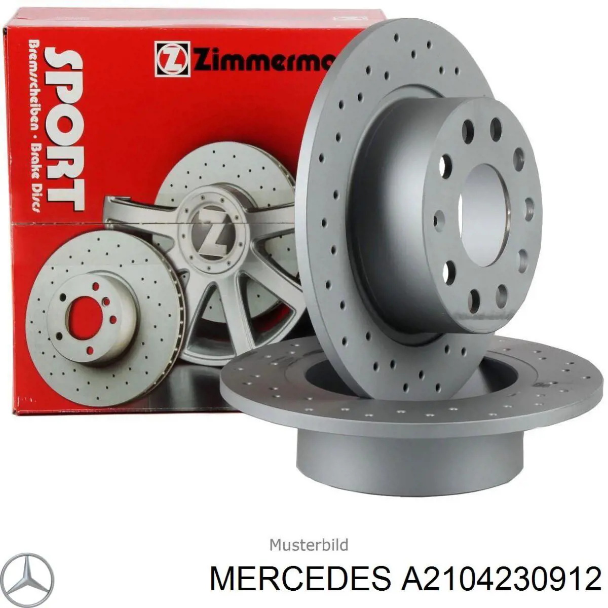 Купити A2104230912 Mercedes Диск заднього гальма