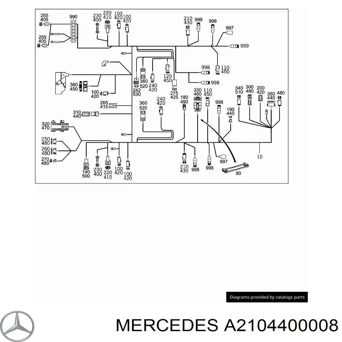 Купити A2025409109 Mercedes 