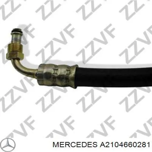 Купити A2104660281 Mercedes Шланг ГПК, високого тиску рейки керма