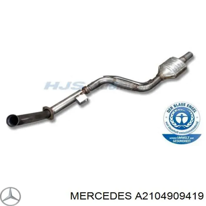 Конвертор-каталізатор (каталітичний нейтралізатор) Mercedes A2104909419 ціна, від 270.86 USD