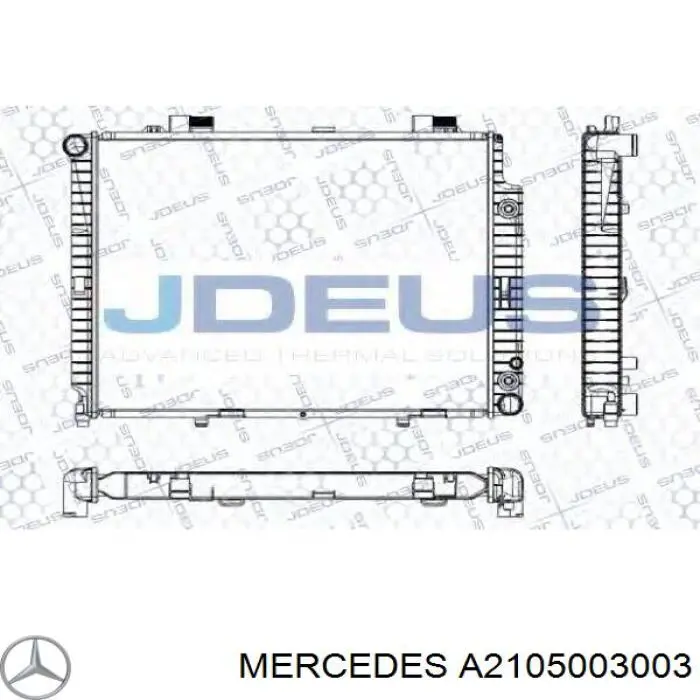 A2105003003 Mercedes радіатор охолодження двигуна