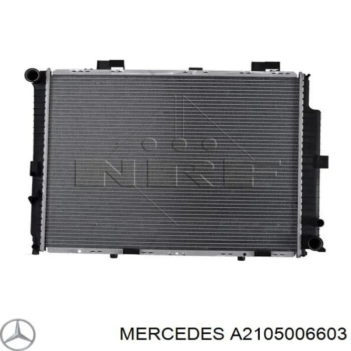 A2105006603 Mercedes радіатор охолодження двигуна