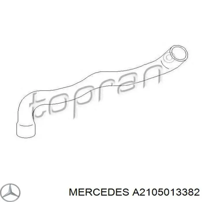 A2105013382 Mercedes шланг/патрубок радіатора охолодження, верхній