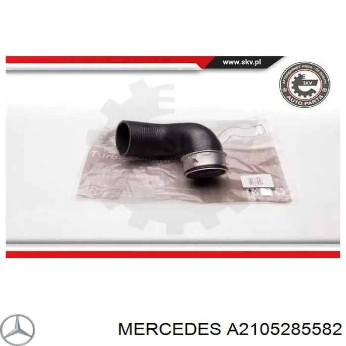 Шланг/патрубок інтеркуллера Mercedes A2105285582 ціна, від 29.30 USD